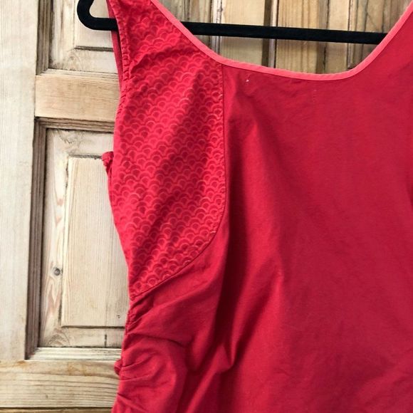 SkunkFunk 3 / M Red Faux Wrap Dress - Picture 11 of 11